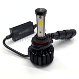 Kit Led Carbon 55 Watts CARLED H4 9007 H13 H/L Alta/baja H1 H3 9005 9006 H7 H11 4 Caras 6000K Blanco