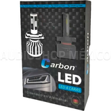 Kit Led Carbon 55 Watts CARLED H4 9007 H13 H/L Alta/baja H1 H3 9005 9006 H7 H11 4 Caras 6000K Blanco