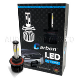 Kit Led Carbon 55 Watts CARLED H4 9007 H13 H/L Alta/baja H1 H3 9005 9006 H7 H11 4 Caras 6000K Blanco