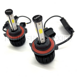 Kit Led Carbon 55 Watts CARLED H4 9007 H13 H/L Alta/baja H1 H3 9005 9006 H7 H11 4 Caras 6000K Blanco