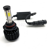 Kit Led Carbon 55 Watts CARLED H4 9007 H13 H/L Alta/baja H1 H3 9005 9006 H7 H11 4 Caras 6000K Blanco