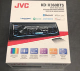 Autoestéreo JVC KD-X360BTS Receptor 1 DIN Medios Digitales USB Bluetooth iPhone