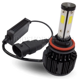 Kit Led Carbon 55 Watts CARLED H4 9007 H13 H/L Alta/baja H1 H3 9005 9006 H7 H11 4 Caras 6000K Blanco