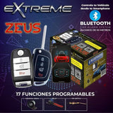 Alarma 1 Vía Extreme ZEUS 3 Canales Control Remoto Bluetooth 17 Funciones