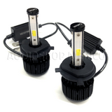 Kit Led Carbon 55 Watts CARLED H4 9007 H13 H/L Alta/baja H1 H3 9005 9006 H7 H11 4 Caras 6000K Blanco