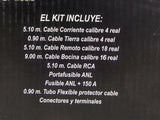 Kit De Instalación Ampli Treo 100% Cobre Calibre 4 Trkit4