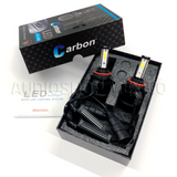 Kit Led Carbon 55 Watts CARLED H4 9007 H13 H/L Alta/baja H1 H3 9005 9006 H7 H11 4 Caras 6000K Blanco