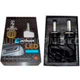 Kit Led Carbon 55 Watts CARLED H4 9007 H13 H/L Alta/baja H1 H3 9005 9006 H7 H11 4 Caras 6000K Blanco