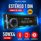 Estéreo 1 DIN Desmontable Audio Labs ADL-560CD con APP, USB y Bluetooth, CD AUX IN Salidas RCA Ilumi