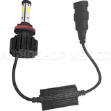 Kit Led Carbon 55 Watts CARLED H4 9007 H13 H/L Alta/baja H1 H3 9005 9006 H7 H11 4 Caras 6000K Blanco