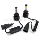 Kit Led Carbon 55 Watts CARLED H4 9007 H13 H/L Alta/baja H1 H3 9005 9006 H7 H11 4 Caras 6000K Blanco