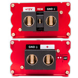Capacitor Digital De 10 Faradios Audio Labs ADL-CAP10F Para auto (Negro con rojo)