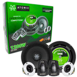 Set de Medios Atomic Audio PROTON65PRO 1200 Watts 6.5 Pulgadas Open Show 600 Watts RMS