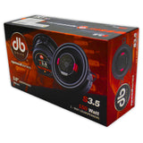 Bocinas Coaxiales DB Drive S3.5 150W 3.5 PLG