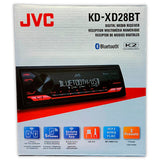 Autoestéreo 1 DIN JVC KD-XD28BT Bluetooth USB AUX 13 Bandas