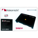 Amplificador 2 Canales Nakamichi NKXA-900.2 900 Watts Clase AB Full Range Slim