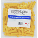 Conector Tubo Amarillo Audio Labs ADL-TTUB-AM1210 Calibres 12-10 (Bolsa con 100 piezas)