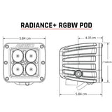 Par Faros Dually Rigid Radiance Rgb Multicolor Niebla 4x4