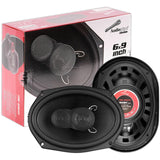 Bocinas Coaxiales 6x9 Audiopipe CSE-6903T 350W Fibra Carbono