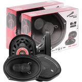 Paquete 4 Bocinas 6x9 Coaxiales Audiopipe CSE6903T 350W