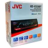 Autoestéreo 1 DIN JVC KD-XD28BT Bluetooth USB AUX 13 Bandas