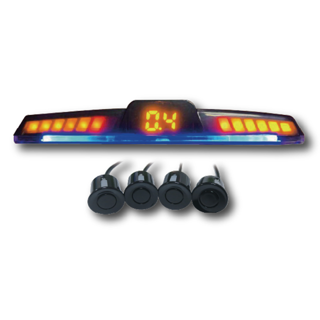 Sensor De Reversa Con Voz 4 Puntos Premium Extreme SERE95V Color Negro ...