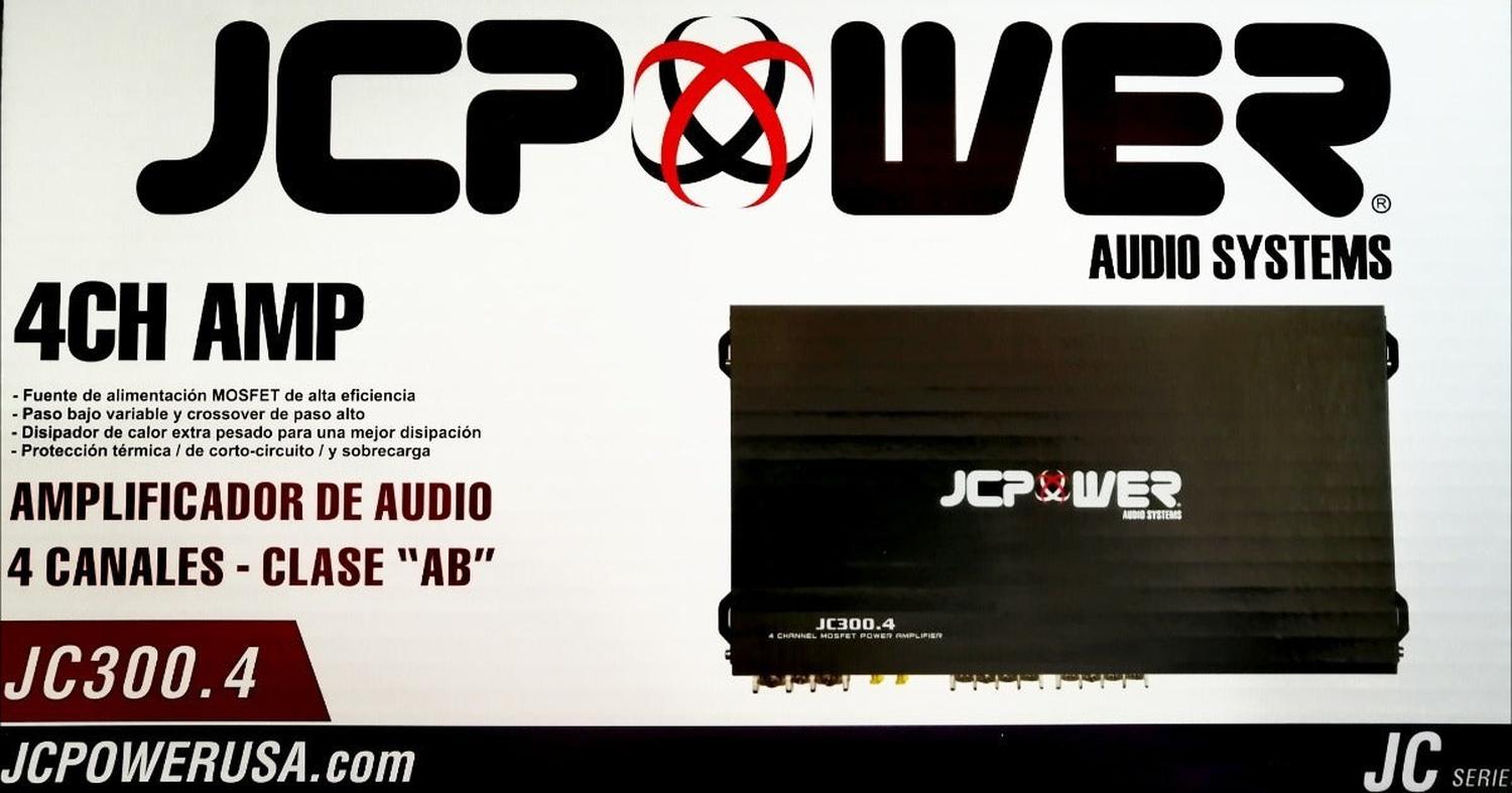 Amplificador 4 canales JCPower JC300.4