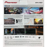  Pioneer AVH-210EX - Receptor estéreo de coche con doble DIN  Bluetooth en el tablero DVD/CD/AM/FM/Digital Media con cámara de respaldo  HD y soporte magnético para teléfono : Electrónica